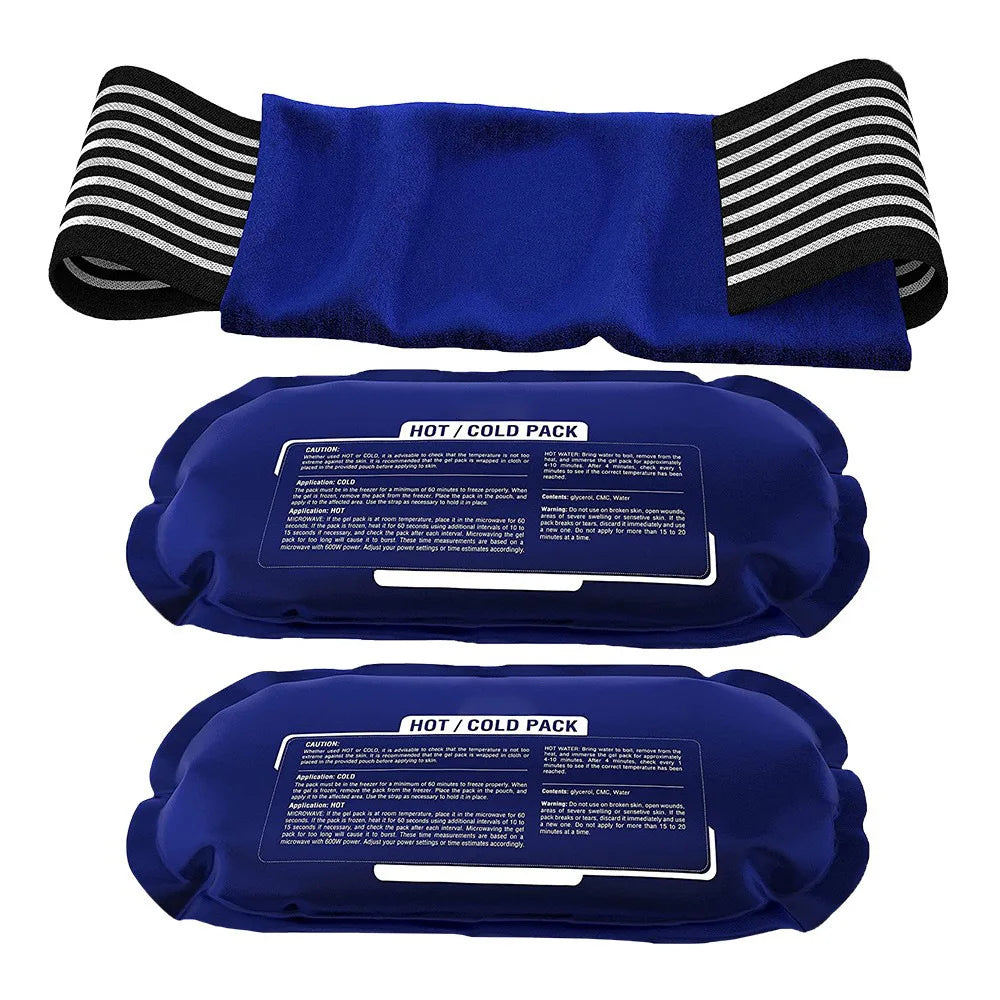 2-Pack Reusable Hot & Cold Gel Wraps
